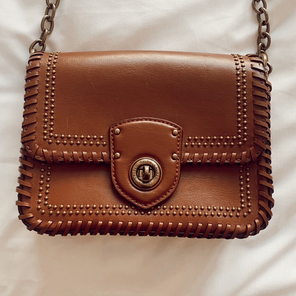 Ralph Lauren Leather Cross Body Bag